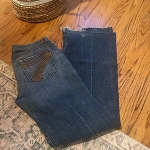 7 For All Mankind Dark Blue Denim